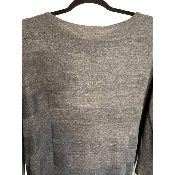 NWT Design History Women's Charcoal Sweater XXL Acrylic Round Neck 3/4 Sleeve - Picture 8 of 12
